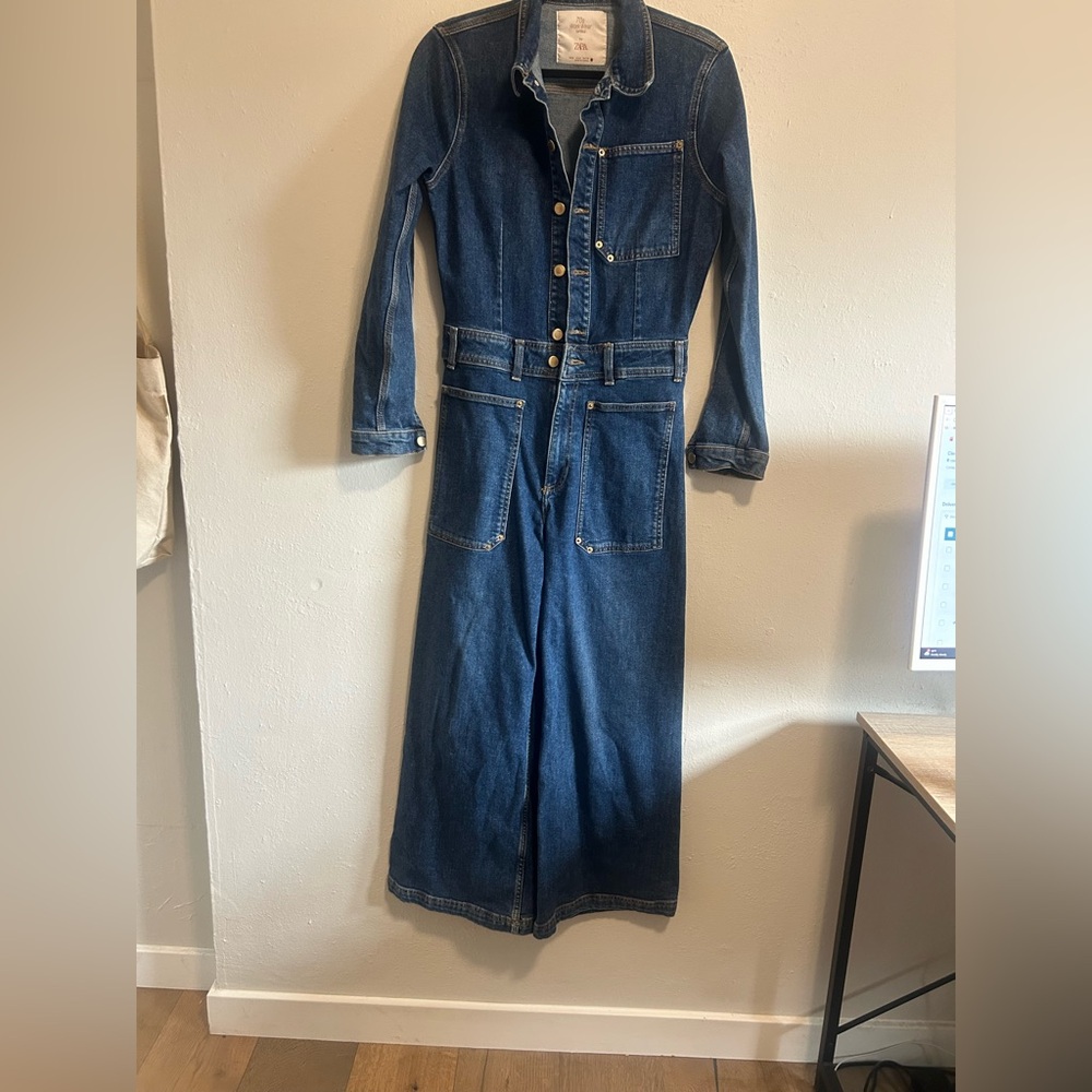 Zara Denim Jumpsuit